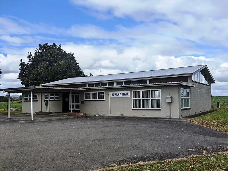 Eureka Hall community center, a hub for local events and small business gatherings in Waikato