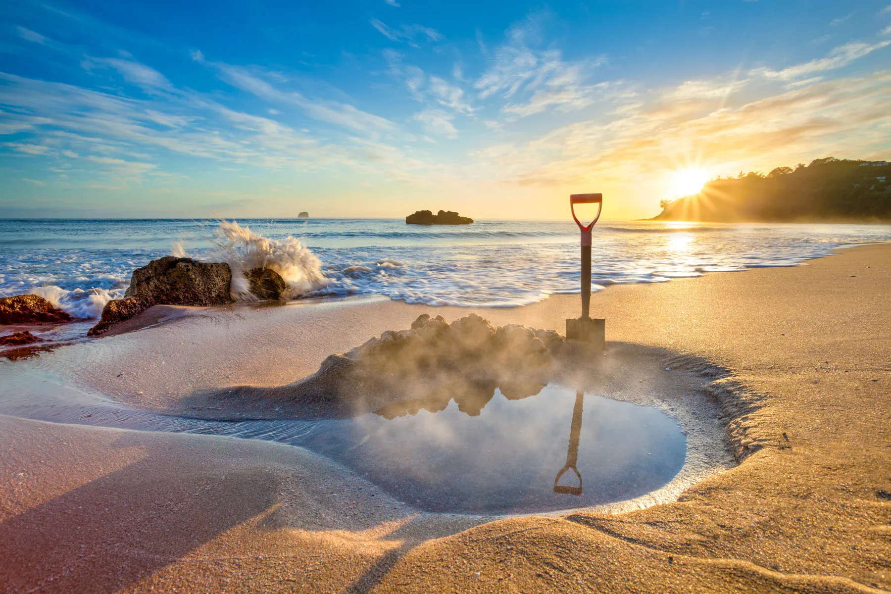 Hot Water Beach - Coromandel hotspot for tourism, hospitality, and local businesses.